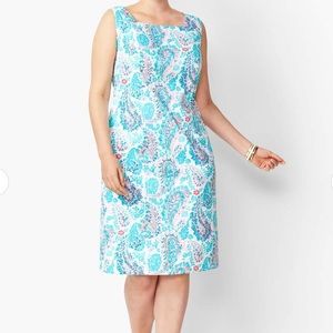 Talbots Fresco Paisley Sheath Dress